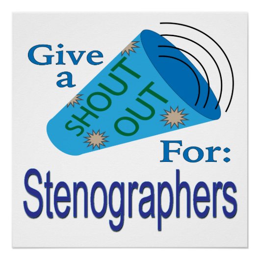 Poster Applaudissements pour les sténographes (Devant)