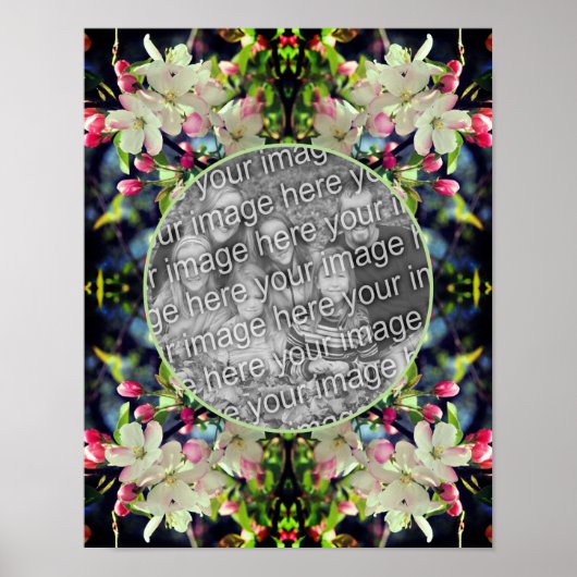 Poster Apple Blossoms Frame Créer Votre Propre Photo (Devant)