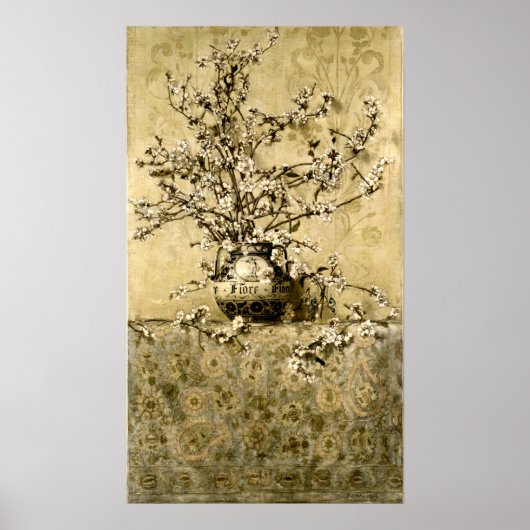 Poster Apple Blossoms par Charles Caryl Coleman (Devant)