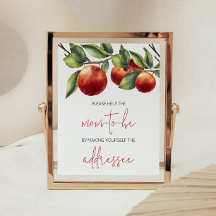 Poster Apple de notre Baby shower oculaire Enveloppe Stat