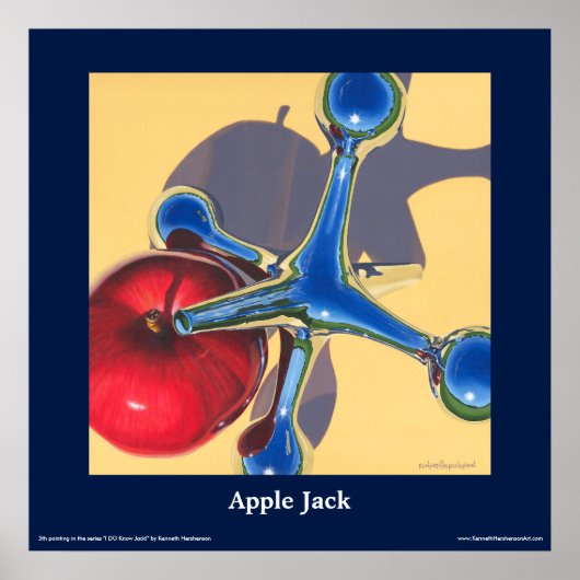 Poster Apple Jack Fine Art, 24" x 24" (Devant)