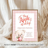 Poster Apple of Eye En vichy Baby shower Craving Station