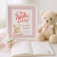 Apple of Eye En vichy signe Baby shower du livre d