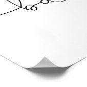 Poster Apple of Our Eye Modern Baby shower Bienvenue (Coin)