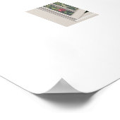 Poster Apple Orchard vu par une fenêtre ouverte (Coin)