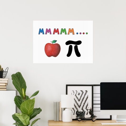 Poster Apple Pi (Bureau à domicile)