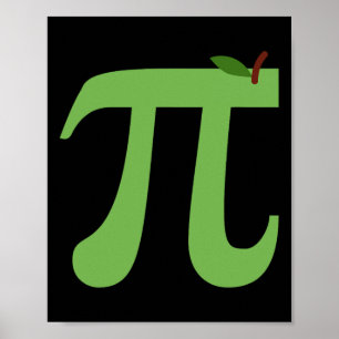 Poster Apple Pi Funny Math Pi Day Pie Plaisanterie Pour M