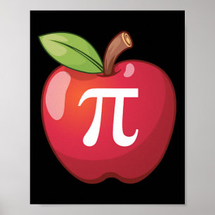 Poster Apple Pi - Les professeurs de maths des amoureux d