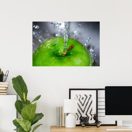 Poster Apple Splash (Bureau à domicile)