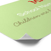 Poster Apple Tree personnalisé enseignant personnalisé Im (Coin)