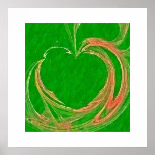 Poster Apple vert