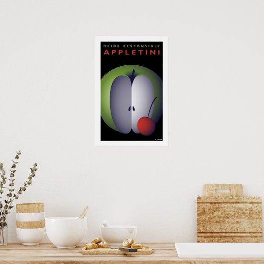 Poster Appletini (Petite affiche) (Cuisine)