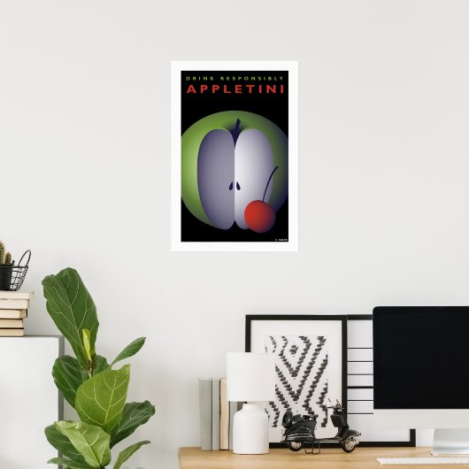 Poster Appletini (Petite affiche) (Bureau à domicile)