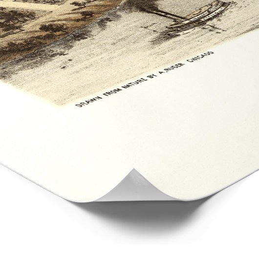 Poster Appleton, WI Panoramic Map - 1867 (Coin)