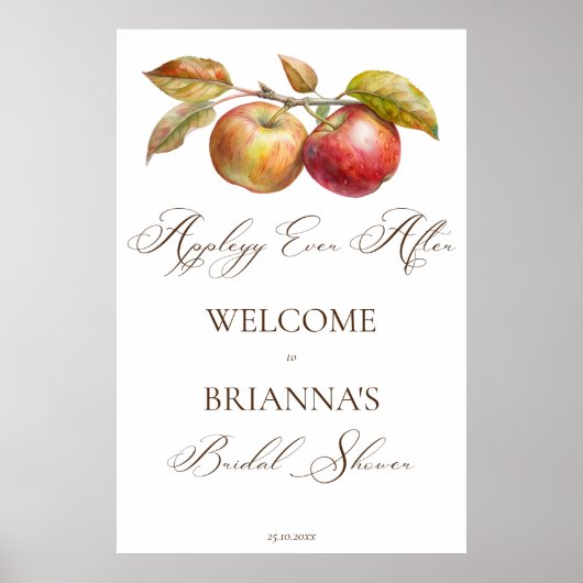 Poster Appley toujours après pomme automne nuptiale douch (Devant)