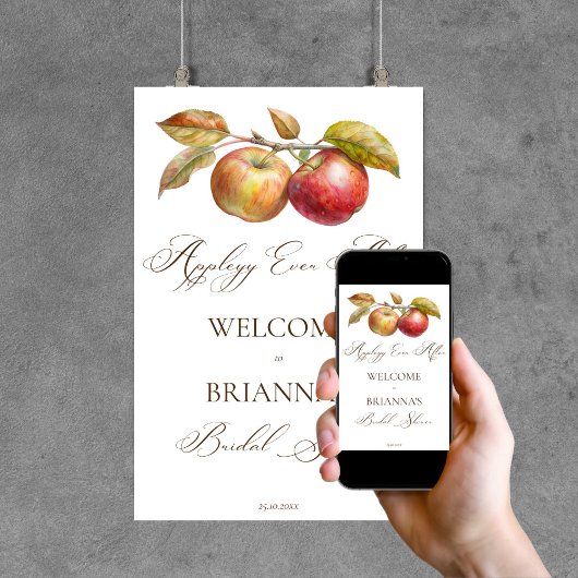 Poster Appley toujours après pomme automne nuptiale douch
