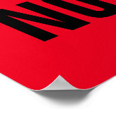 Poster Apporter des modifications n'excite pas le rouge i (Coin)