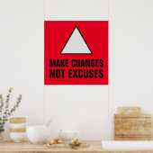 Poster Apporter des modifications n'excite pas le rouge i (Cuisine)