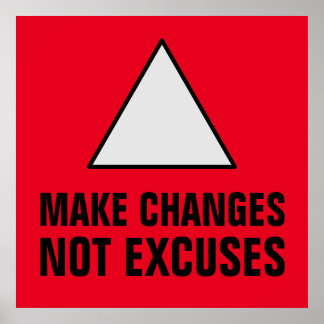 Poster Apporter des modifications n'excite pas le rouge i