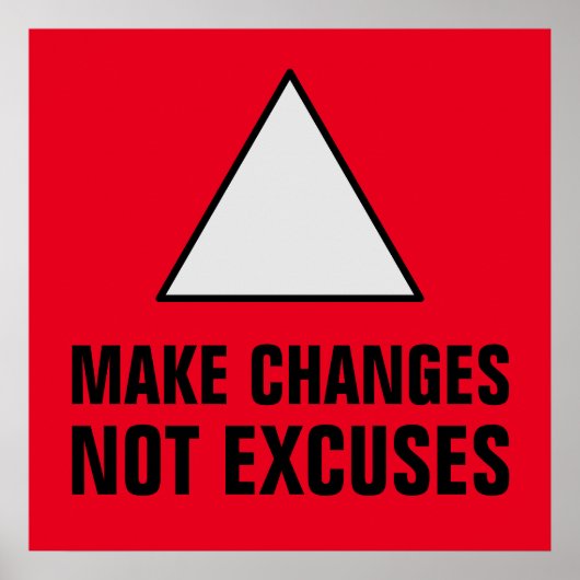 Poster Apporter des modifications n'excite pas le rouge i (Devant)