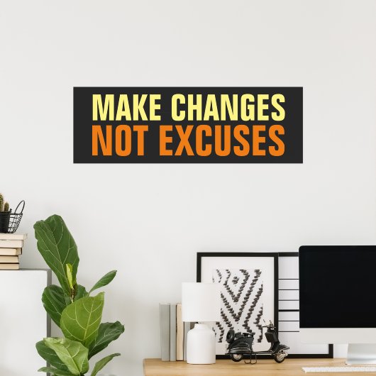 Poster Apporter des modifications qui n'excèdent pas l'in (Bureau à domicile)