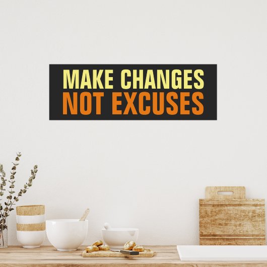 Poster Apporter des modifications qui n'excèdent pas l'in (Cuisine)