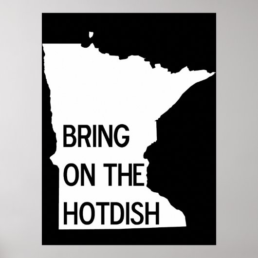 Poster Apportez l'affiche Hotdish Funny Minnesota (Devant)