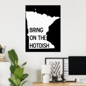 Poster Apportez l'affiche Hotdish Funny Minnesota (Bureau à domicile)