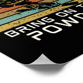 Poster Apportez Le Power Snowboard Funny Snowboard (Coin)