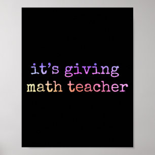 Poster Appréciation de l'enseignant en mathématiques Géom