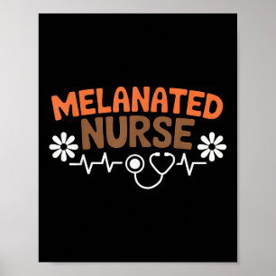 Poster Appréciation des infirmières mélanine Mois de l'hi