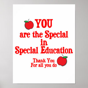 Poster Appréciation pour l'éducation spéciale