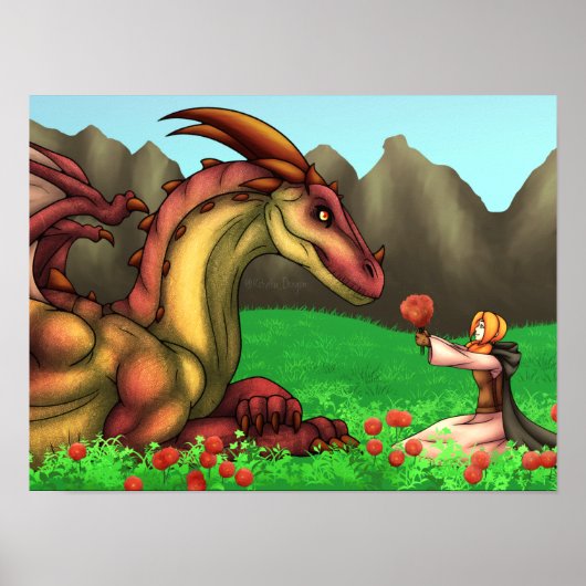 Poster Apprécier un dragon (Devant)