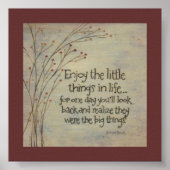 Poster Appréciez l'affiche Little things (Devant)