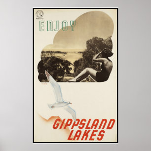Poster Appréciez les lacs Gippsland