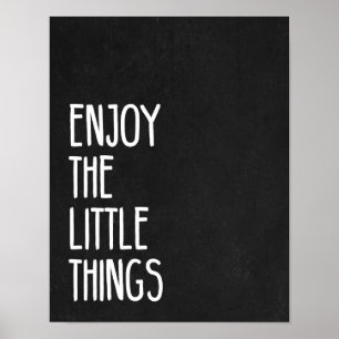 Poster Appréciez les petites choses