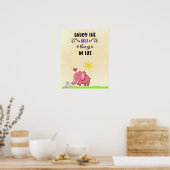 Poster Appréciez Les Petites Choses Fleurs D'Odeurs D'Élé (Cuisine)