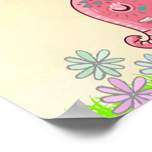 Poster Appréciez Les Petites Choses Fleurs D'Odeurs D'Élé (Coin)