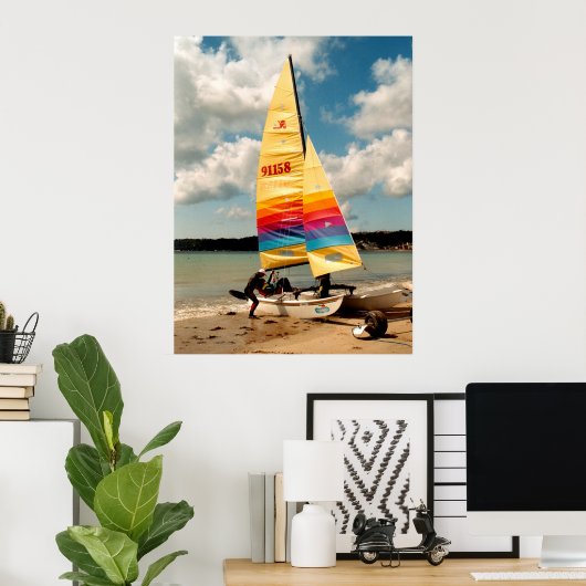 Poster Apprendre à naviguer un catamaran Hobie (Bureau à domicile)