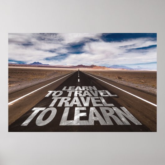 Poster Apprendre À Voyager Voyage Pour Apprendre (Devant)