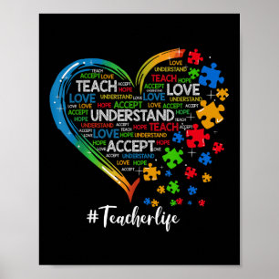 Poster Apprendre Accepter Comprendre Amour Enseignant Coe