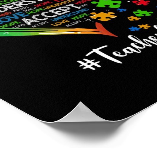 Poster Apprendre Accepter Comprendre Amour Enseignant Coe (Coin)