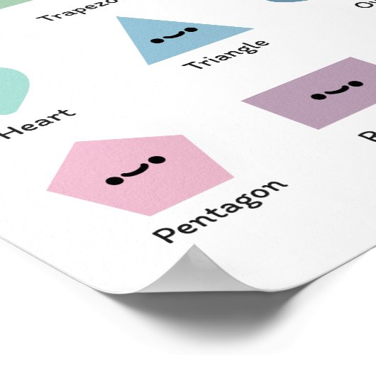 Poster Apprendre des formes (Coin)