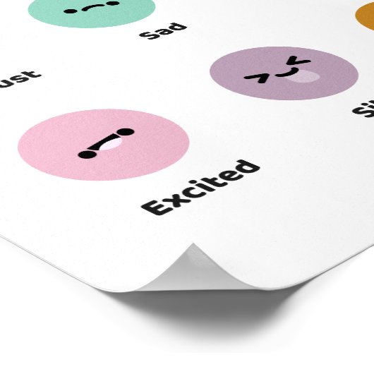 Poster Apprendre les émotions (Coin)