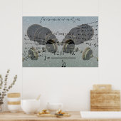 Poster Apprendre les maths. Concept d'éducation (Cuisine)