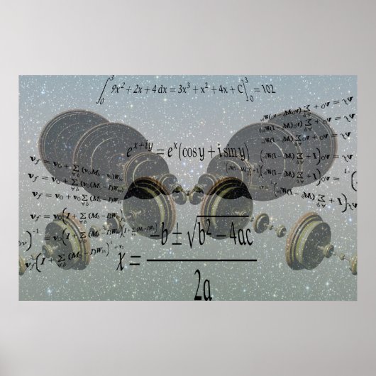 Poster Apprendre les maths. Concept d'éducation (Devant)