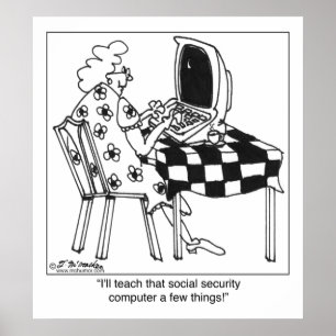 Poster Apprenez à l'ordinateur du gouvernement quelques c