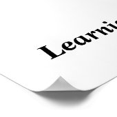 Poster apprentissage (Coin)