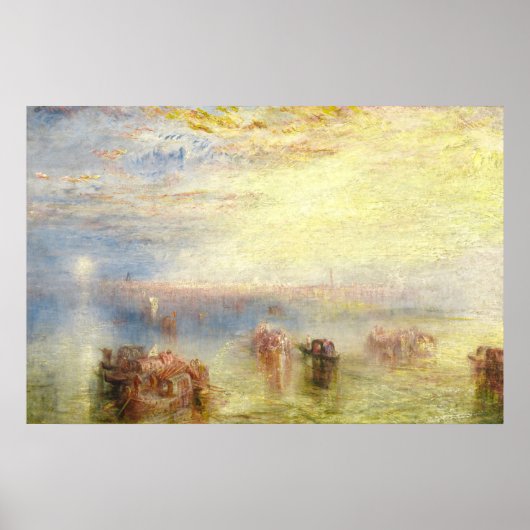 Poster Approche de Venise - William Turner Fine Art (Devant)