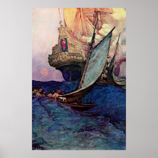 Poster Approche du navire (Devant)